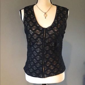 😊 Black lacy top